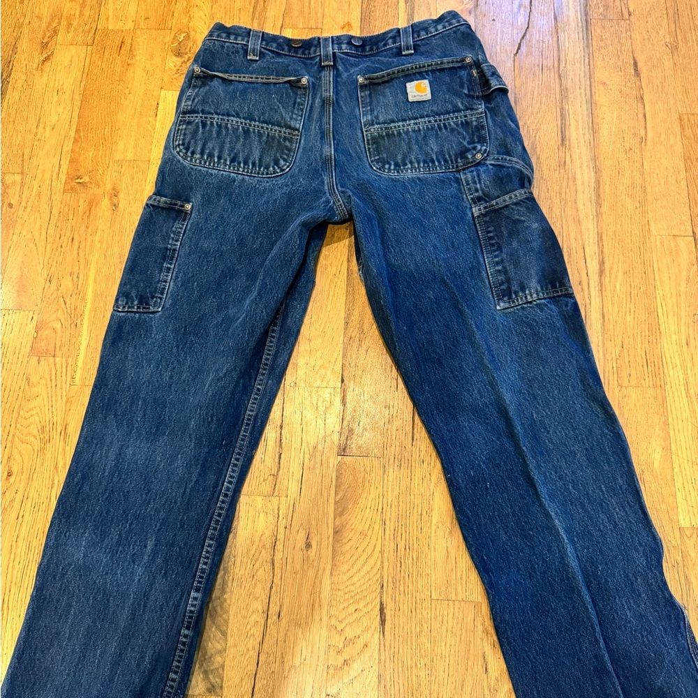 Carhartt Men's Relaxed Fit double knee work pants jeans 33x32 carpenter style